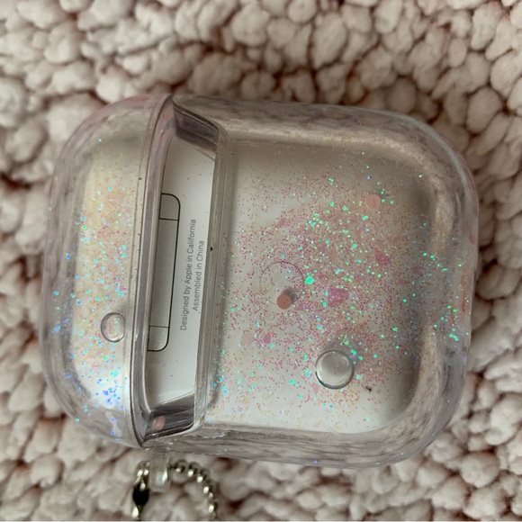 Bt21 Cooky liquid glitter hard case Airpods Gen 1/Gen 2 - Picture 9 of 11